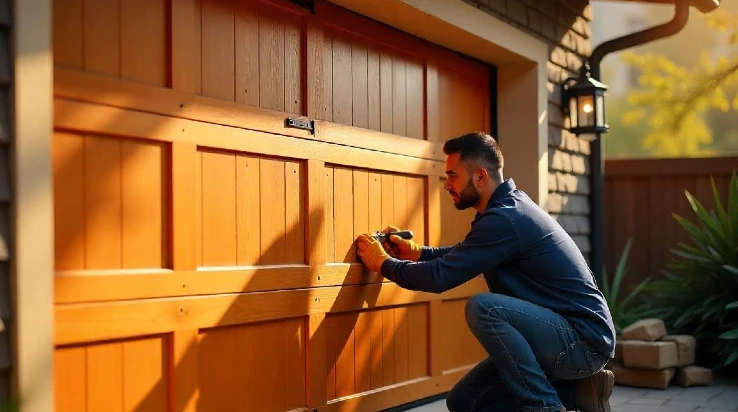 Wooden Garage Door Installation