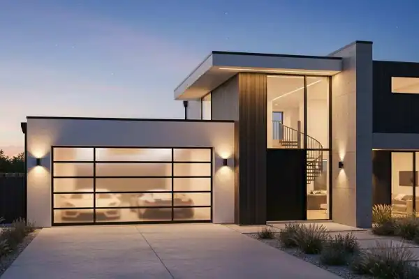 luxurious appeal of glass garage doors