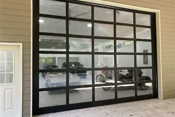 modern glass garage
