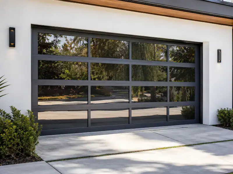 Aluminum garage door